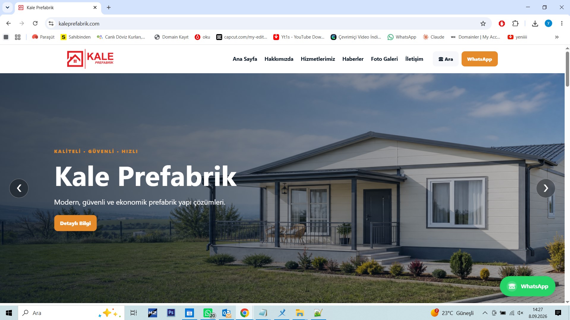 V10 Prefabrik Web Tasarım